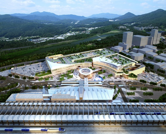 롯데쇼핑은 울산역 복합환승센터 개발사업의 일환으로 울산에 대형복합쇼핑몰을 연다고 15일 밝혔다. / 롯데쇼핑 제공