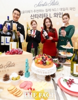 [TF포토] 연말 파티에는 소믈리에가 추천한 '산타리타 L 와인으로 즐기세요!'