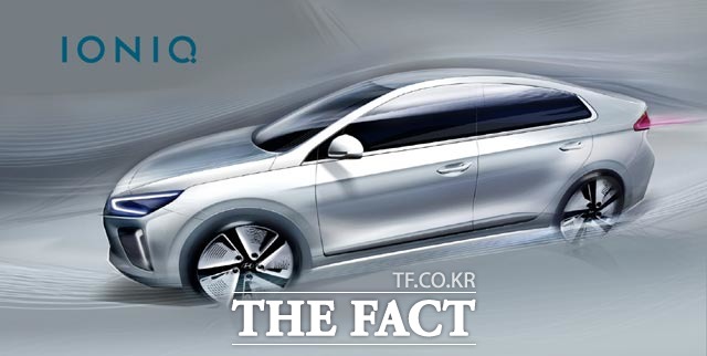 현대차의 아반떼, 아이오닉, 투싼과 기아차 쏘렌토, K5 등이 2015 굿디자인 어워드의 수송 디자인 부문에서 수상의 영예를 안았다. 사진은 내년 1월 출시 예정인 현대차 아이오닉. /현대자동차 제공