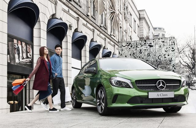 벤츠 코리아는 4일 신형 A클래스를 출시,국내 수입 소형차 시장 공략에 적극 나섰다. /메르세데스-벤츠 코리아 제공