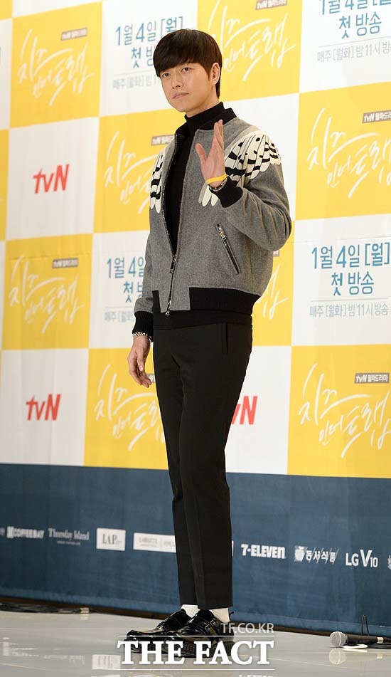 최근 열린 치인트 제작 발표회에 참석한 배우 박해진. 치인트는 4일 오후 11시에 첫 방송된다. /임영무 기자