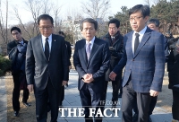 [TF포토] 김구 선생 참배 마친 국민의당 한상진 위원장