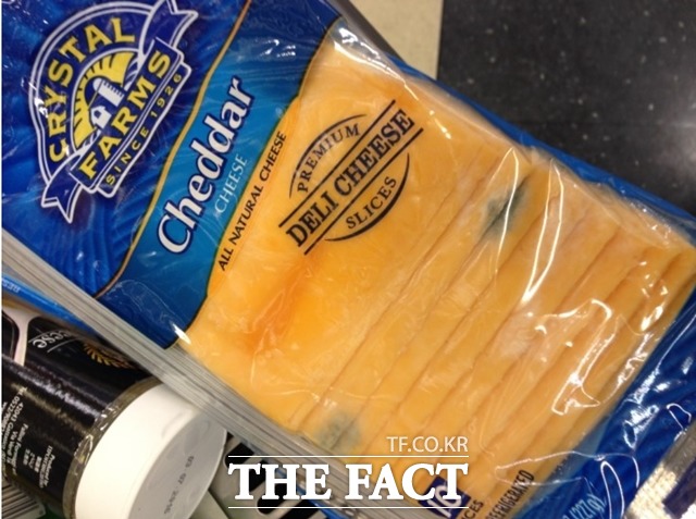 부산 해운대구에 위치한 홈플러스 마린시티점에서 곰팡이가 슨 치즈를 판매해 누리꾼들로부터 따가운 눈총을 받고 있다. /블로거 Hyo*** 제공