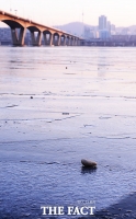 [TF포토] '한강 첫 결빙'…꽁꽁 얼어버린 강물