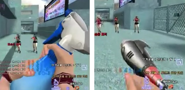 일인칭슈팅게임 서든어택 신규 무기로 분무기와 레이저건이 추가됐다는 동영상이 유튜브에 게재돼 누리꾼들 사이 화제다. /유튜브 영상 캡처