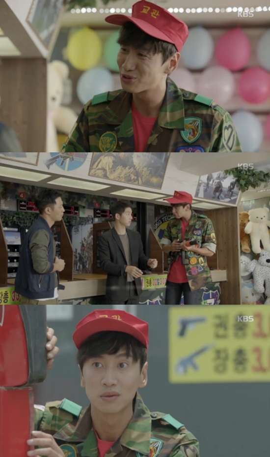 태양의 후예에 카메오로 출연한 이광수. 이광수는 코믹한 캐릭터로 웃음을 줬다. /KBS2 태양의 후예 방송 화면 캡처