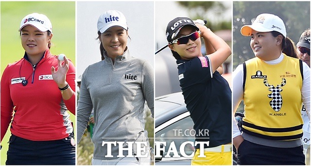 미국여자프로골프(LPGA) 투어에서 태국낭자들이 잇달아 승전보를 울리면서 이들을 후원하는 기업들 역시 함박웃음을 짓고 있다. 장하나, 전인지, 김효주, 박인비 선수(왼쪽부터)  / 더팩트 DB