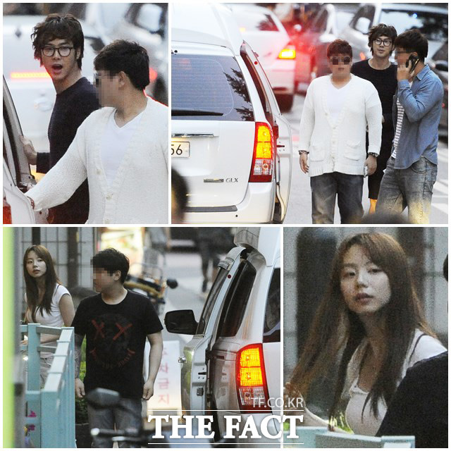 뮤지컬 보러 왔어요…유노윤호와 박수진이 대학로 나들이에 나섰다./ 배정한 기자