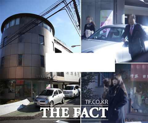 ▲ 독실한 크리스천인 오지선씨는 8일 자주 찾던 도쿄의 한 교회에 모습을 보이지 않았다. 교회 장로인 A씨(오른쪽 위)는 부인과 둘째딸(오른쪽 아래)만 동반한 채 예배를 봤다 / 도쿄=이일하 기자