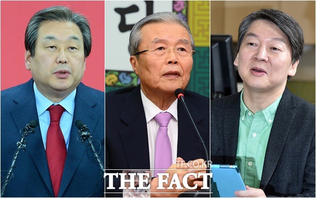 김무성 새누리당 대표와 김종인 더불어민주당 대표, 안철수 국민의당 대표는 28일부터 총선체제로 전환해 표심 다지기에 나선다(왼쪽부터)./더팩트DB