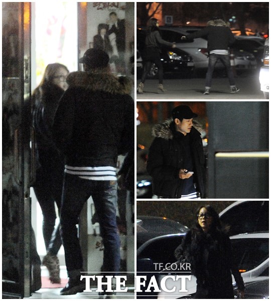 ▲ 공연 관람을 위해 서울 송파구 방이동 올림픽공원 체조경기장을 찾은 정석원과 백지영.