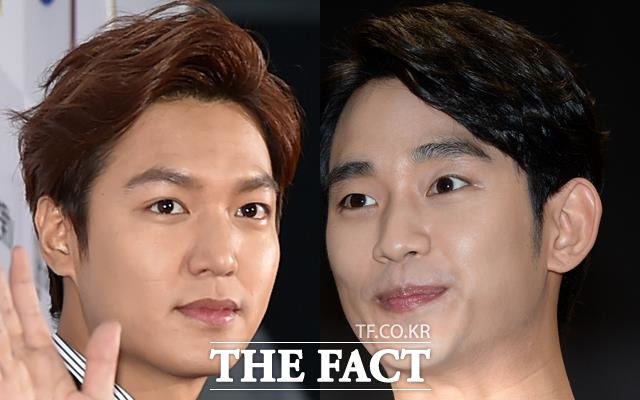 이번엔 핵폭탄급 열풍을 가진 송중기 차례. 배우 이민호와 김수현(오른쪽)은 드라마 꽃보다 남자와 별그대로 대륙에서 폭발적 인기를 끌었다. 드라마 방영 후 김수현 이민호는 중국에서 하루 체류하는 팬사인회에 8억원을 받기도 했다. /더팩트 DB