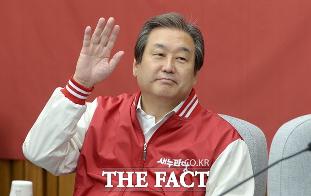 김무성 새누리당 대표는 6일 전북의 못난 야당 의원들이 자기들이 했다고 거짓선전을 하고 있다고 지적했다. /더팩트DB