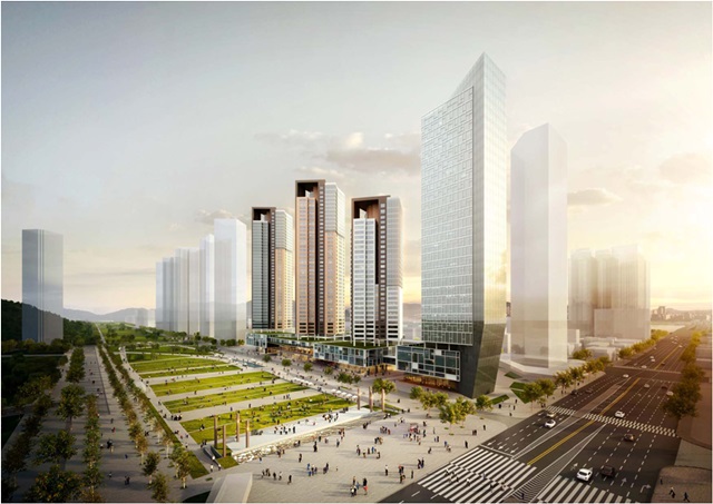 7일 서울시는 용산4구역(용산구 한강로3가 63-70번지 일대 국제빌딩 주변 총 5만 3,066㎡) 정비계획 변경(안)이 6일 서울시 도시계획위원회 심의를 통과했다고 밝혔다. 2020년 6월 준공을 목표로 오는 10월 첫삽을 뜬다./서울시 제공