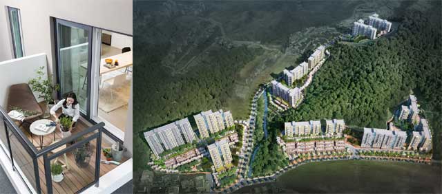 e편한세상 테라스 오포의 견본주택은 경기도 성남시 분당구 삼평동 649, 650번지에 마련됐다. e편한세상 테라스 오포의 입주는 2018년 6월 예정이다. /대림산업 제공