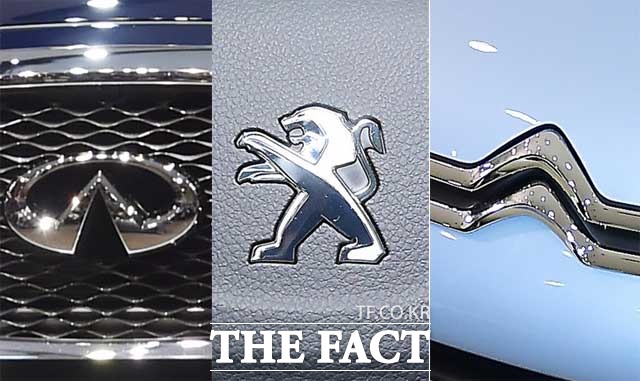 한국수입자동차협회에 따르면 지난 3월 수입자동차 판매가 큰 증가세를 보였지만 인피니티, 푸조, 시트로엥 등 3개 브랜드는 전달 대비 부진한 성적표를 남겼다. /더팩트 DB