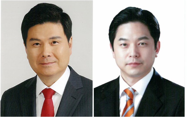 13일 진행한 제20대 국회의원 총선거 KBS·MBC·SBS 방송 3사 출구조사에서 서울 중·성동을은 지상욱(왼쪽) 새누리당 후보가 39.4%를 얻어 33.5%를 득표한 정호준 국민의당 후보를 5.9%p 차이로 앞섰다./중앙선거관리위원회 누리집