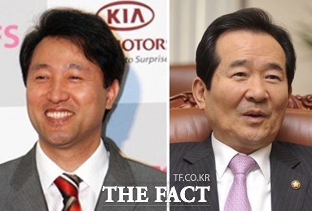 13일 진행한 제20대 국회의원 총선거 KBS·MBC·SBS 방송 3사 출구조사에서 서울 종로는 정세균(오른쪽) 더불어민주당 후보가 51%를 얻어 42.4%를 얻은 오세훈 새누리당 후보를 8.6%p 차이로 앞섰다./더팩트DB