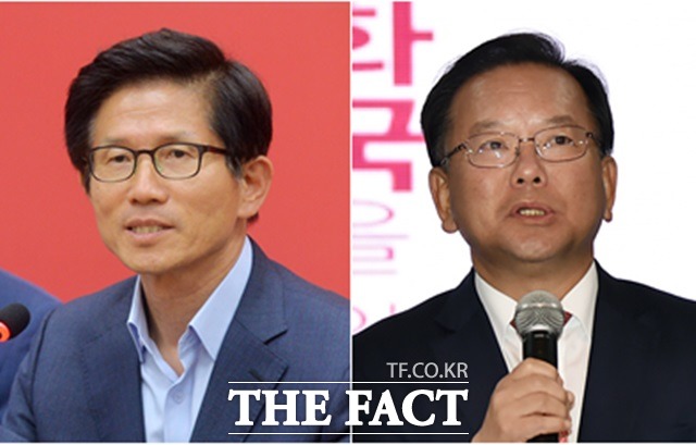 13일 진행한 제20대 국회의원 총선거 KBS·MBC·SBS 방송 3사 출구조사에서 대구 수성갑은 김부겸(오른쪽) 더불어민주당 후보가 62.0%를 얻어 38.0%를 얻은 김문수 새누리당 후보를 24%p 차이로 앞섰다./더팩트DB
