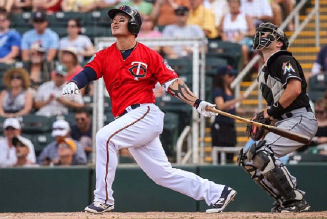 박병호, 또 터졌다! 박병호가 17일 LA 에인절스와 경기에서 비거리 141m짜리 초대형 홈런을 터뜨리며 미네소타의 승리를 견인했다. /미네소타 트윈스 페이스북 캡처