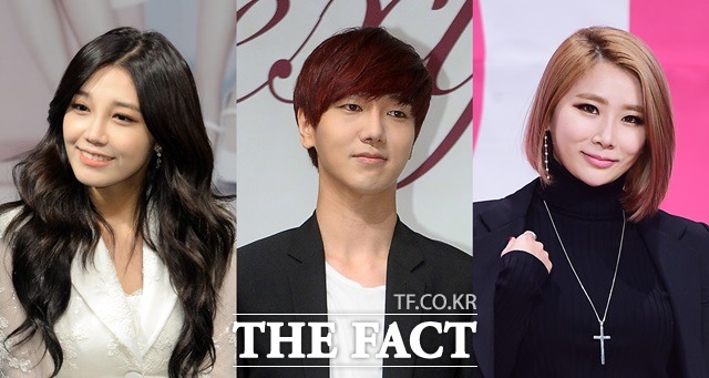 아이돌 그룹에서 솔로 가수로. 에이핑크 정은지·슈퍼주니어 예성·브라운아이드걸스 제아(왼쪽부터)가 홀로서기에 나섰다. /임영무 이새롬 배정한 기자