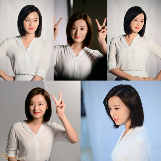 김지원 화장품 광고 촬영장 비하인드 사진. 그는 백옥같은 피부를 자랑했다. /킹콩엔터테인먼트 제공