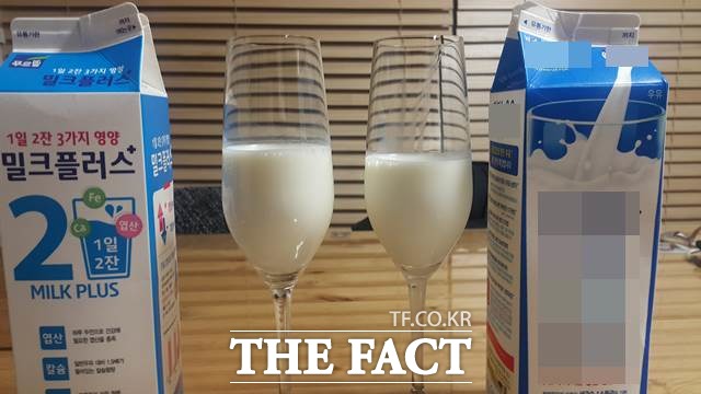 밀크플러스는 시중에서 판매되고 있는 일반적인 우유와 포장은 같았지만 확연히 다른 맛을 주는 제품이다.