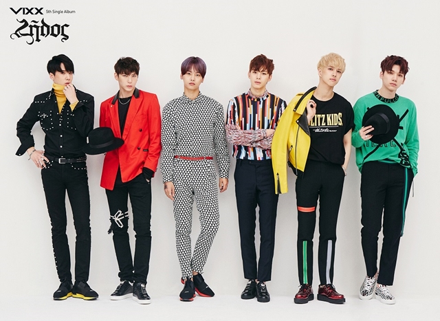 새 앨범 젤로스를 발매한 빅스. 젤로스는 음반 차트 1위를 기록했다. /젤리피쉬 제공