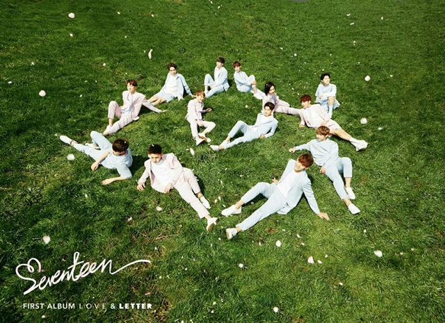 13인조 그룹 세븐틴. 그룹 세븐틴은 보컬과 랩, 퍼포먼스 세 유닛으로 구성된 팀이다. /플레디스 제공