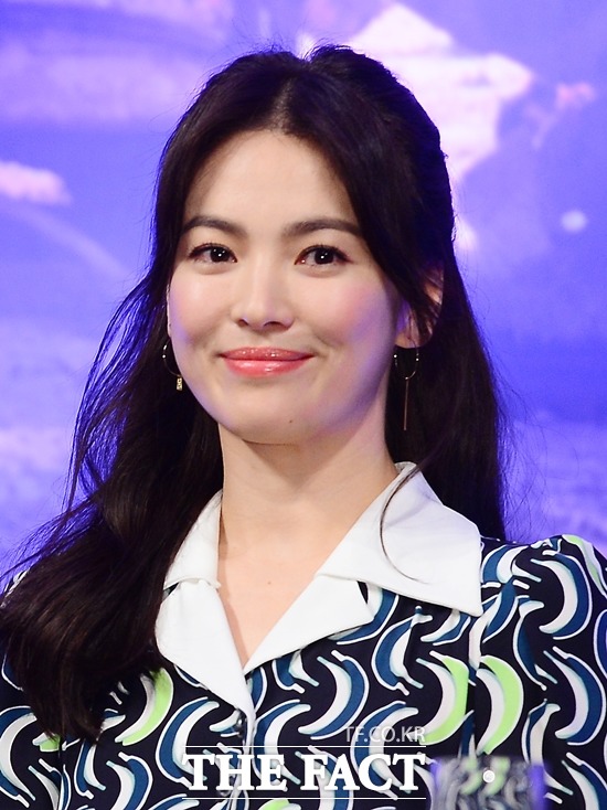 초상권 침해를 주장하고 있는 송혜교. 그는 주얼리 브랜드 제이에스티나를 상대로 소송을 제기했다. /이새롬 기자