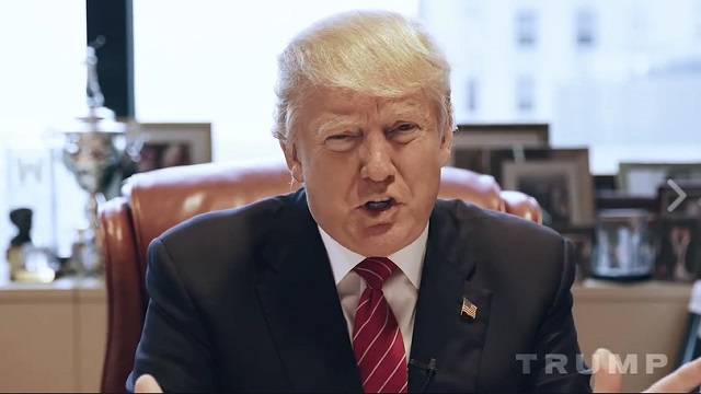 미국 공화당 대선후보로 사실상 확정된 로널드 트럼프는 4일(이하 현지 시각) CNN과 인터뷰에서 한국을 포함한 동맹국들이 미군 주둔비용을 모두 부담해야 한다고 주장했다./트럼프 페이스북 영상 갈무리