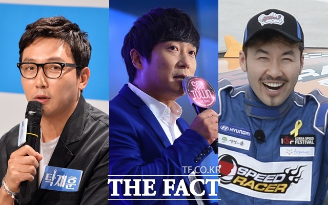 방송계에 컴백한 예능인들. 방송인 탁재훈과 이수근, 노홍철(왼쪽부터)이 예능 프로그램으로 돌아왔다. /문병희 남윤호 더팩트DB