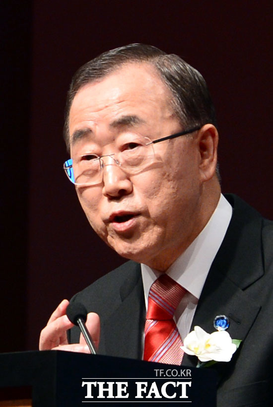 반기문 유엔 사무총장이 26일 제주도와 일본에서 방한 이틀째 일정을 소화한다./임영무 기자