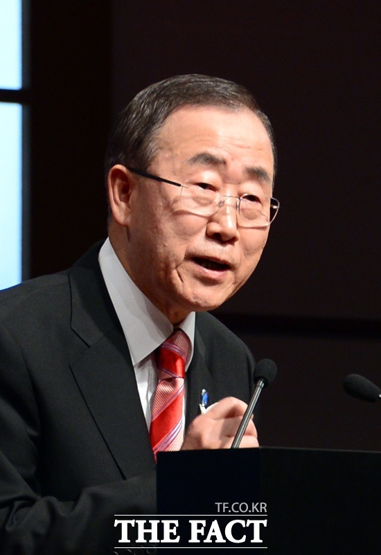 반기문 유엔 사무총장은 30일 자신을 둘러싼 정치적 해석과 관련 저의 국내에서의 행동에 대해 과대해석하거나 추측하는 것은 좀 삼가, 자제해 달라고 당부했다. /더팩트DB