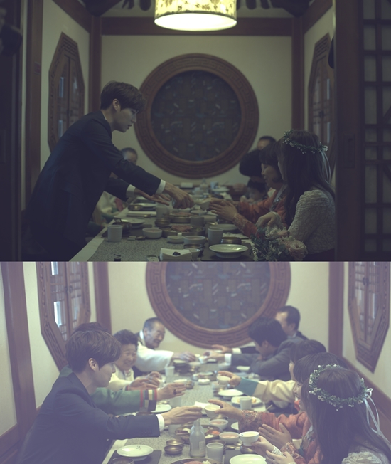구혜선 안재현 부부, 가족 축하연. 두 사람은 결혼식을 치르는 대신 가족 모임을 가졌다. /YG 제공