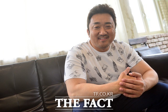 마동석의 연기 변신 철학. 마동석은 관객의 생각을 미리 예상하는 전략은 잘못됐다고 지적했다. /남윤호 기자