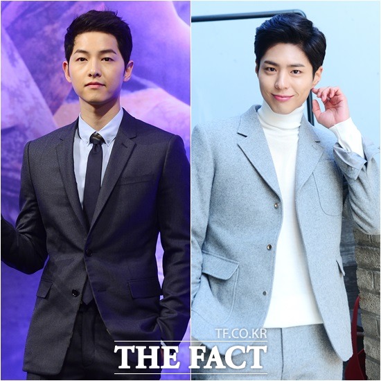 송중기 박보검 대응. 배우 송중기(왼쪽)와 박보검이 악성 루머에 휩싸여 곤욕을 치렀다. /이새롬 기자, 남윤호 기자