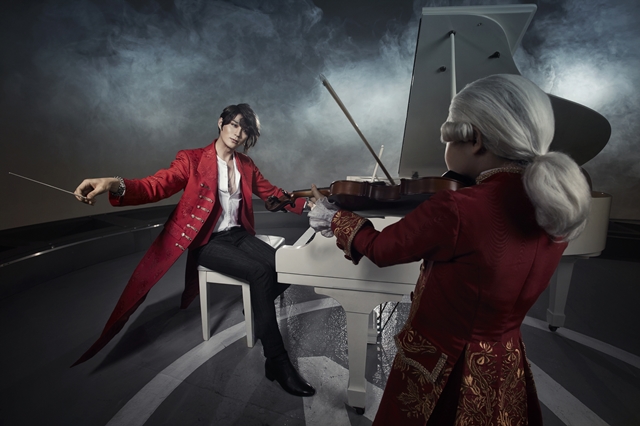 모차르트를 연기하는 전동석. 그는 5년 만에 다시 모차르트 무대에 올랐다. /EMK뮤지컬컴퍼니 제공