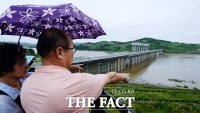 [TF사진관] 군남댐 수위 상승…北 기습 방류 우려로 '긴장감 고조'