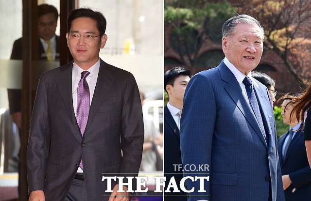 삼성, 현대자동차, SK, LG그룹 등 재계 빅4 총수들이 최근 그룹 수뇌부를 향해 강도 높은 변화와 혁신을 주문하며 급변하는 경영환경에서의 생존을 위한 혁신방안 마련에 팔을 걷어붙이고 있다. 이재용 삼성전자 부회장(왼쪽), 정몽구 현대자동차그룹 회장/ 더팩트 DB