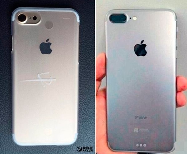 중국 IT 전문매체 마이드라이버스는 아이폰 제조를 담당하는 애플의 하청업체인 폭스콘 내부 직원을 통해 입수한 아이폰7(왼쪽)과 아이폰7플러스 사진을 공개했다. /마이드라이버스 홈페이지 캡처