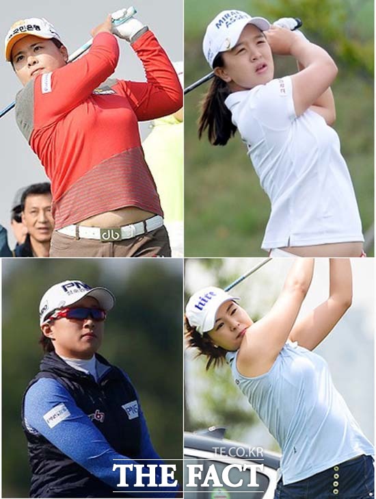 박인비·김세영·양희영·전인지 리우행 확정! 박인비(왼쪽 위), 김세영(오른쪽 위), 양희영(왼쪽 아래), 전인지가 태극마크를 달고 리우올림픽 여자골프 금메달 사냥에 나선다. /더팩트 DB, LPGA 홈페이지 캡처