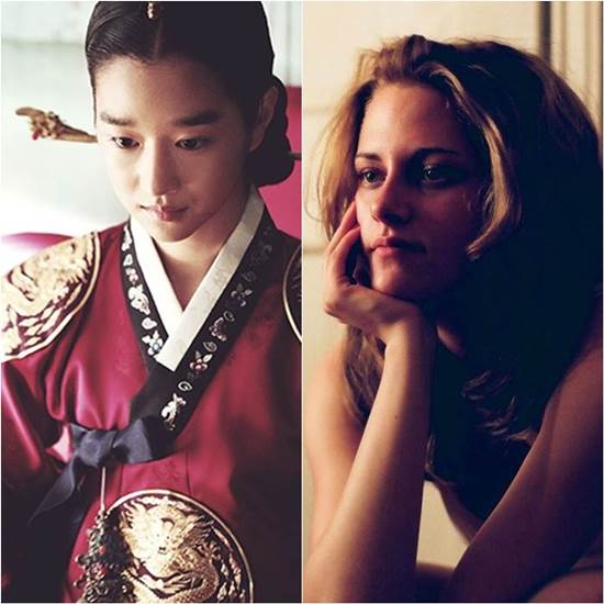 정순왕후와 백설공주. 배우 서예지는 정순왕후를, 크리스틴 스튜어트는 백설공주를 연기했다. /영화 사도 스틸컷(서예지), 영화 트와일라잇 스틸컷(크리스틴 스튜어트)