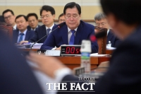 [TF포토] 법사위, 현안 질의 받는 황찬현 감사원장-김용현 헌재 사무처장