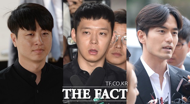 성추문으로 논란을 빚은 스타들. 개그맨 유상무와 가수 겸 배우 박유천, 배우 이진욱은 성폭행 혐의로 고소당했다. 현재 박유천과 이진욱은 무혐의 처분을 받고 고소인에 무고죄로 맞고소한 상태다. /이덕인 이새롬 기자