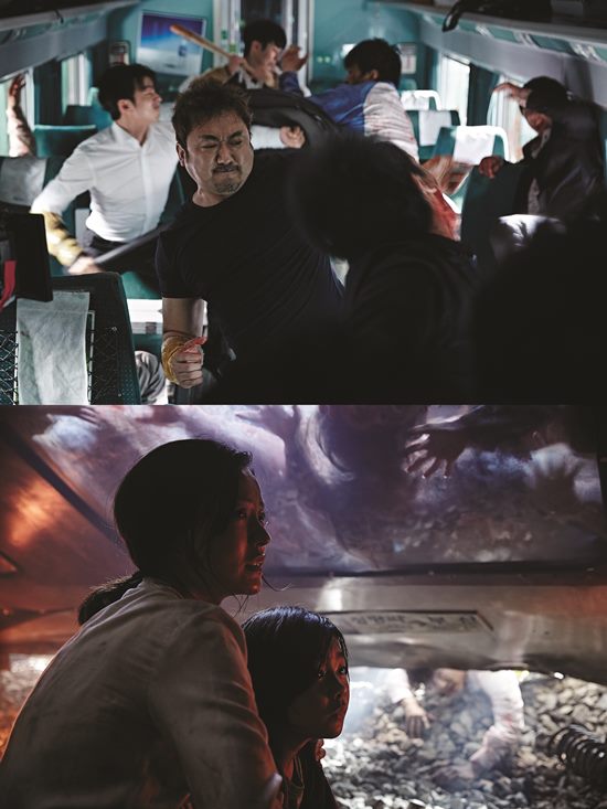 부산행 절절한 감정 연기. 부산행 출연 배우들이 절박한 감정을 표현하고 있다. /NEW 제공