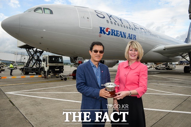 한진관광이 지난 5일에 이어 오는 12일과 19일 모두 세 차례 걸쳐 국내 최초로 스코틀랜드 직항 전세기 운항을 시작했다고 9일 밝혔다. /대한항공 제공