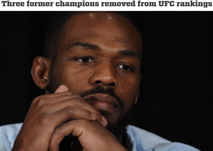 챔피언의 몰락! UFC 챔피언을 지냈던 마치다, 존스, 레스너가 약물 검사를 통과하지 못하며 각 체급 랭킹에서 제외돼다. / 폭스스포츠 홈페이지 캡처