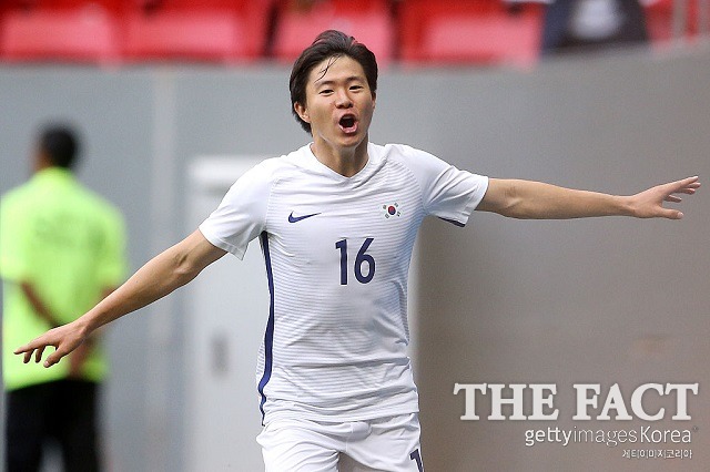 한국, 멕시코 잡고 8강행! 신태용호가 멕시코를 꺾고 리우올림픽 8강 진출에 성공했다. 결승골을 터뜨린 권창훈. /브라질리아=게티이미지
