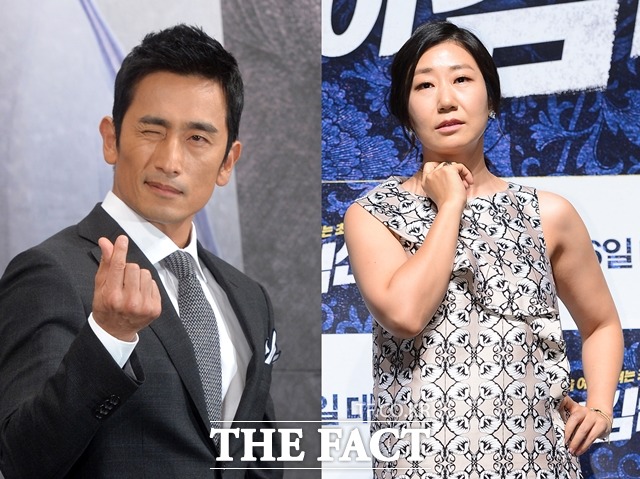 KBS2 새 주말드라마 월계수 양복점 신사들에 출연하는 차인표(왼쪽)와 라미란. 두 사람은 극에서 부부로 연기 호흡을 맞춘다. /문병희·이새롬 기자